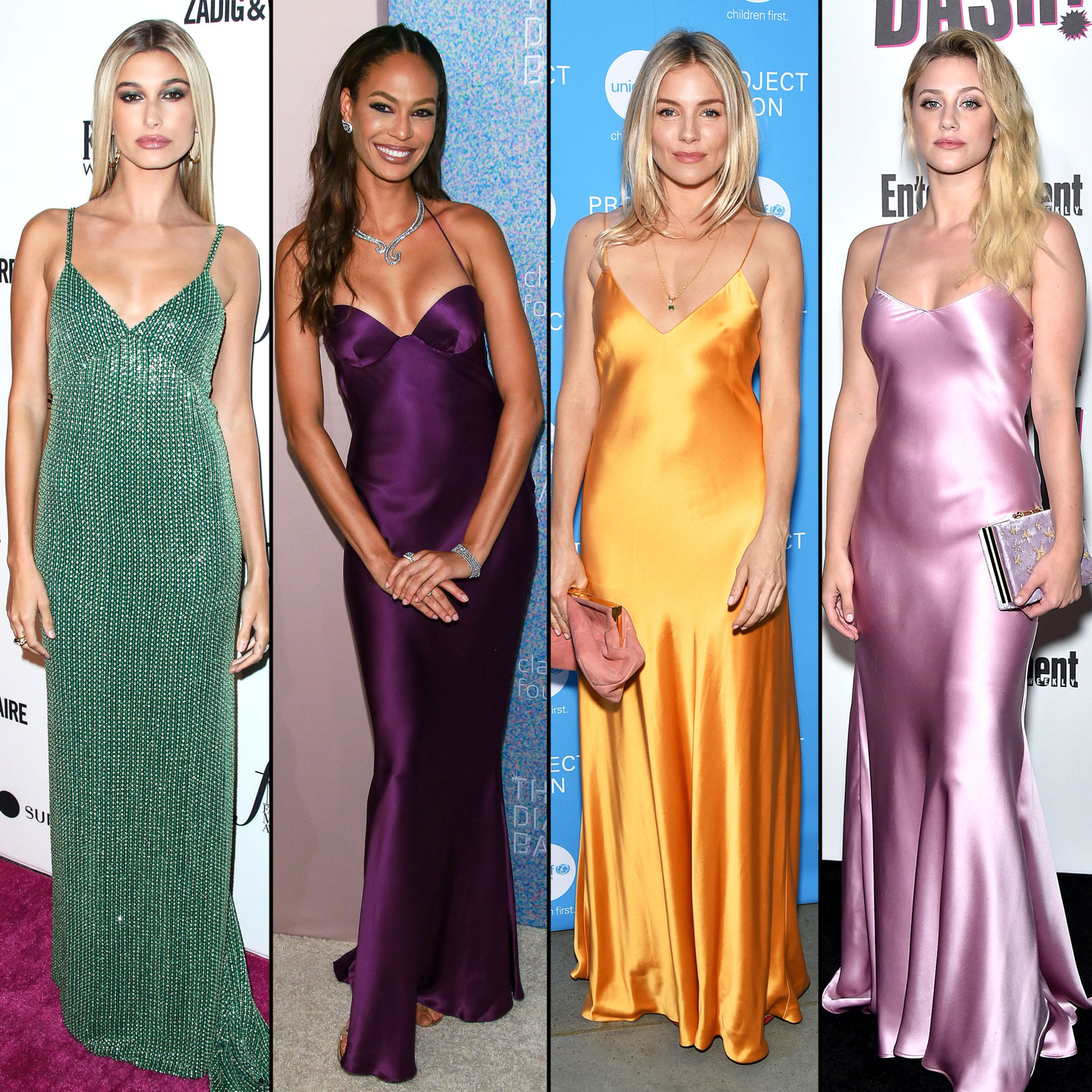 celebrities in dresses